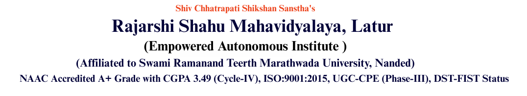 Rajarshi Shahu Mahavidyalaya (Autonomous), Latur